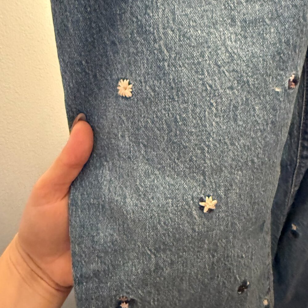 Embroidered Universal Thread Jeans - Picture 2 of 2